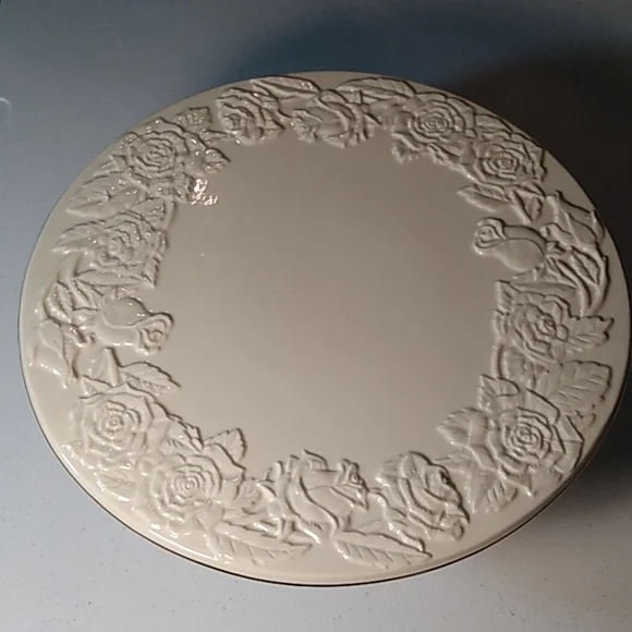 Royal Limited Gold Rose Footed Cake Plate & Server Porcelain - Picture 5 of 10